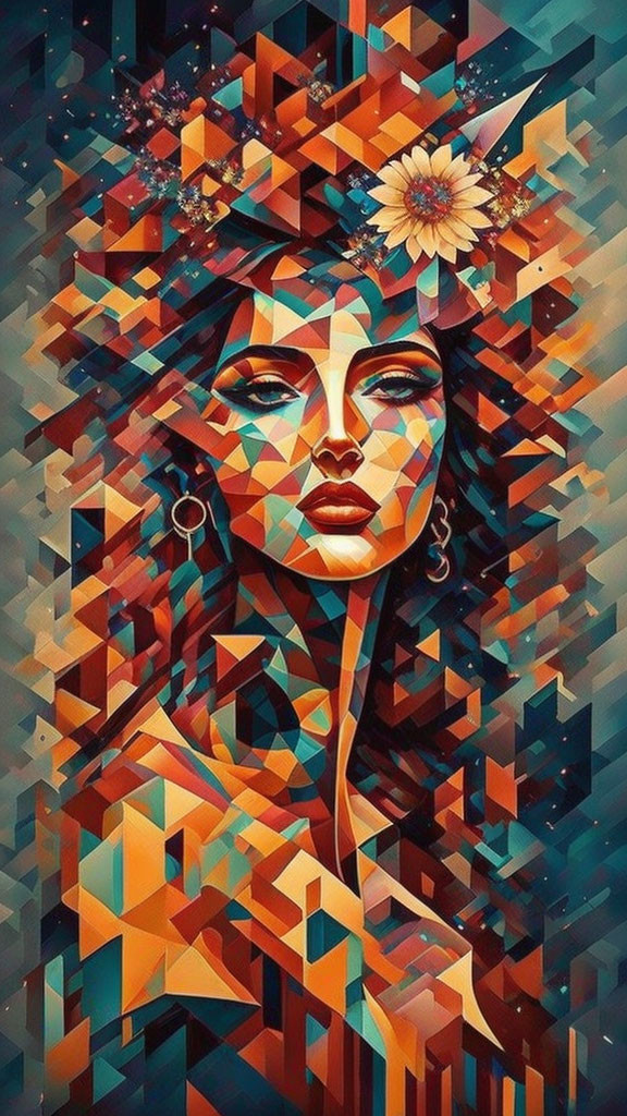 Cubism style portrait-testing style prompt 