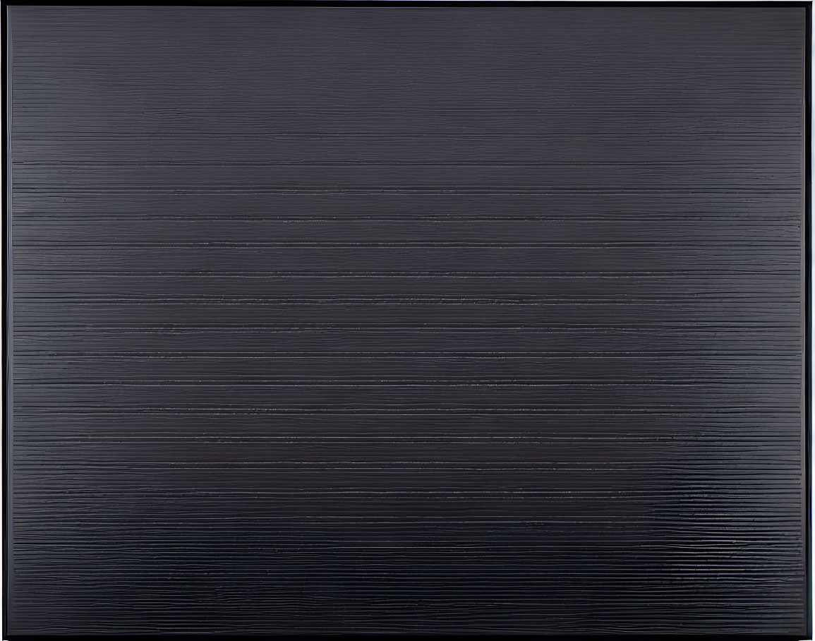 Dark Textured Surface with Horizontal Lines: Abstract Close-Up View
