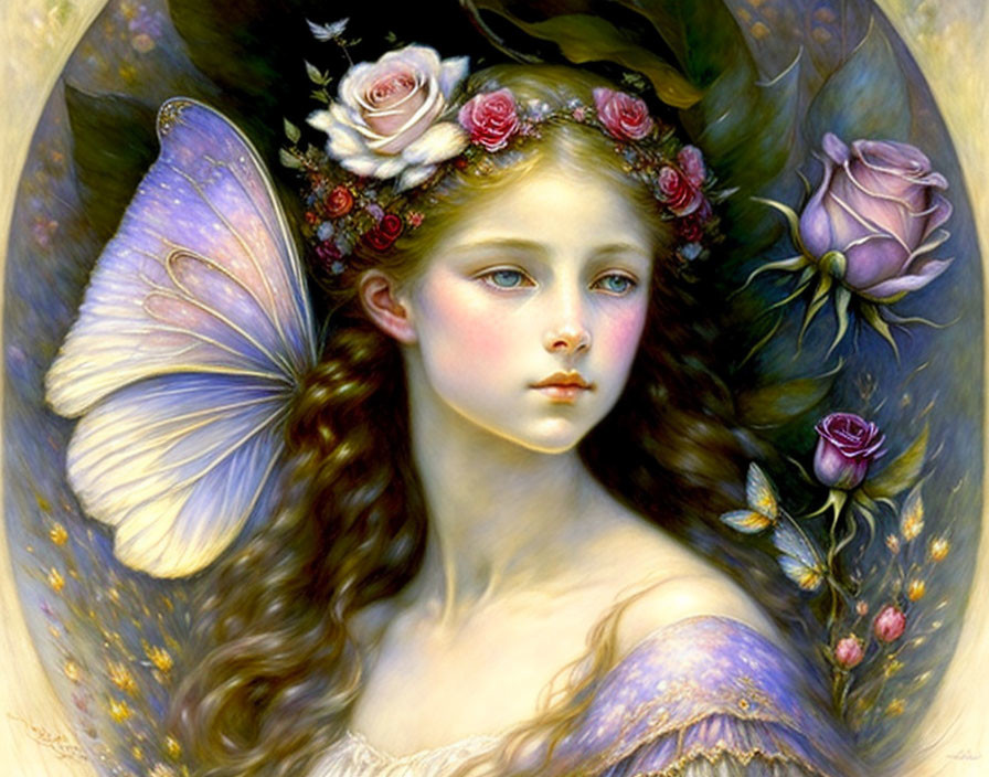 Masterpiece insanely beautiful fairy with a rose i