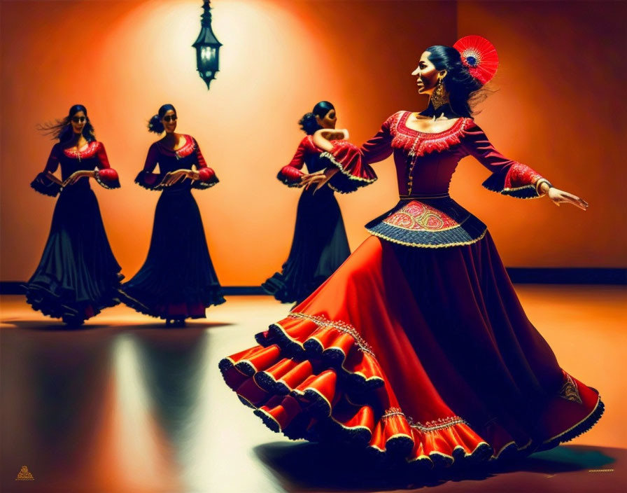 spanish woman  flamenco what a dance with traditio