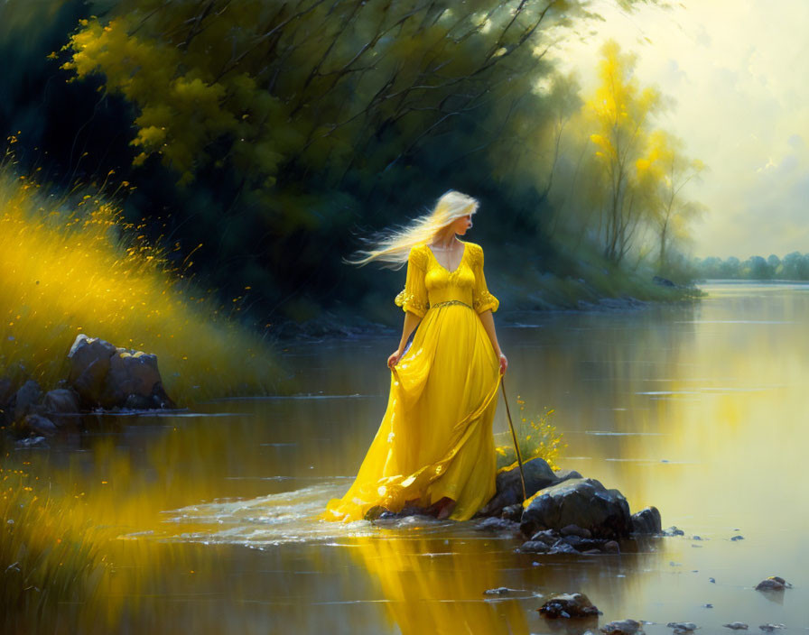 Woman in Yellow 