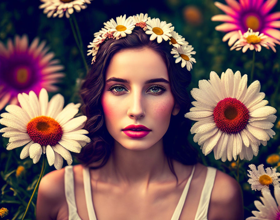 Girl of daisies