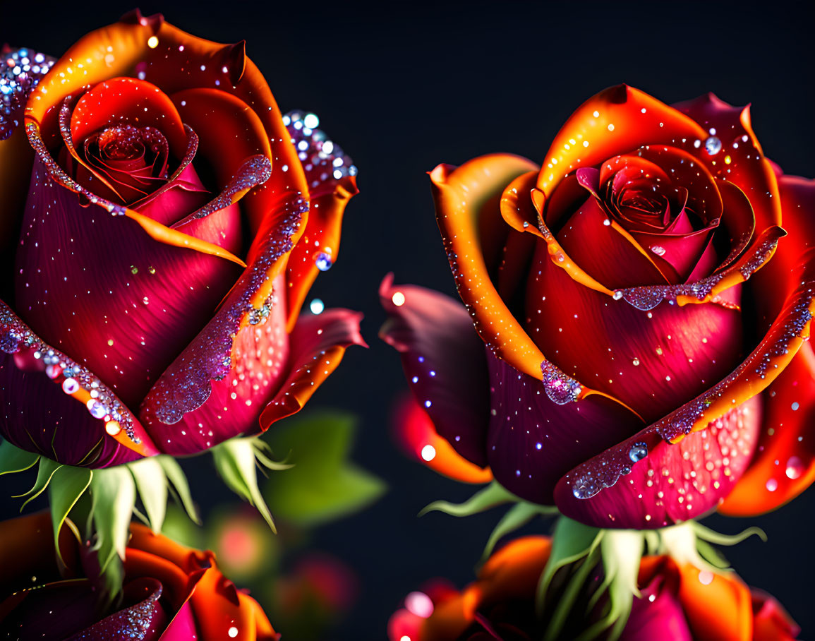 The beautiful roses