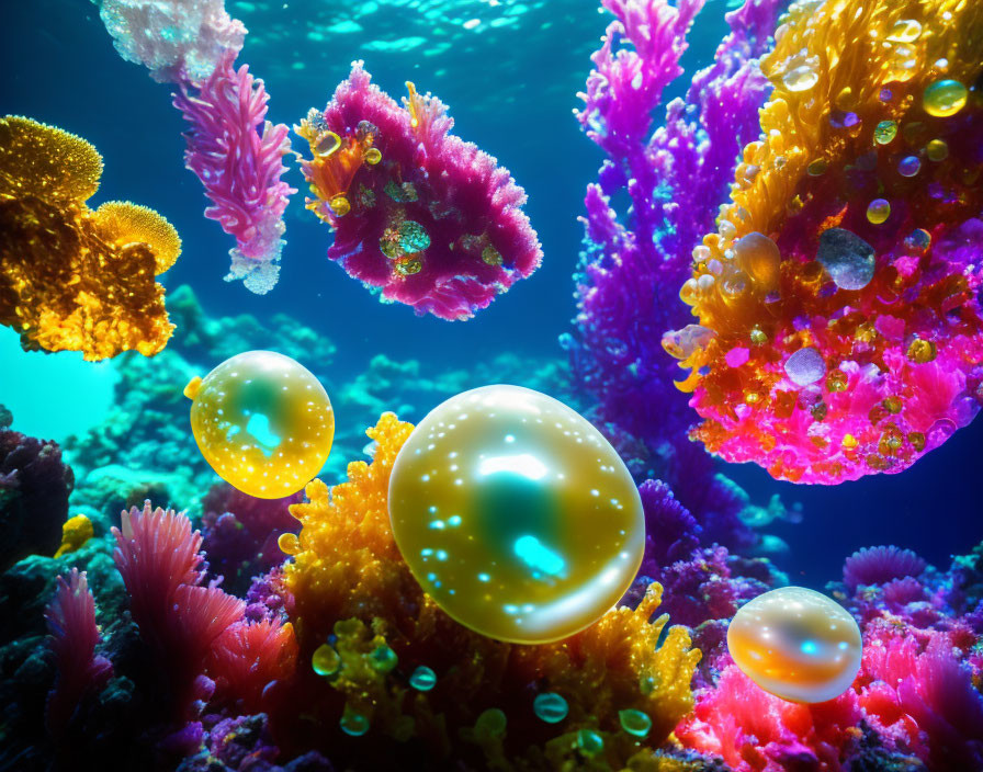 Coral under sea