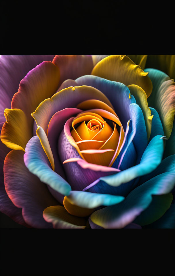 The rainbow Rose