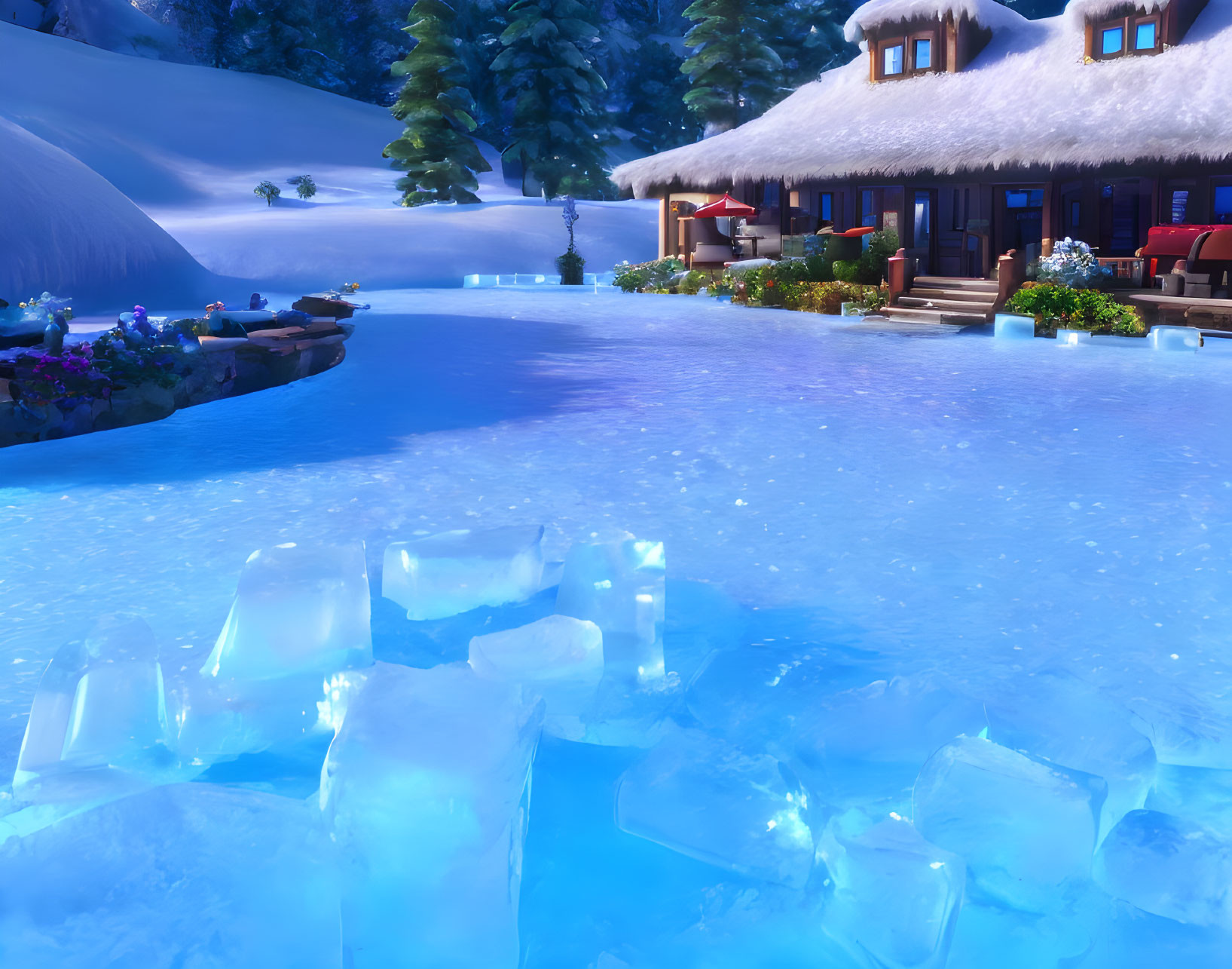 The icy house !