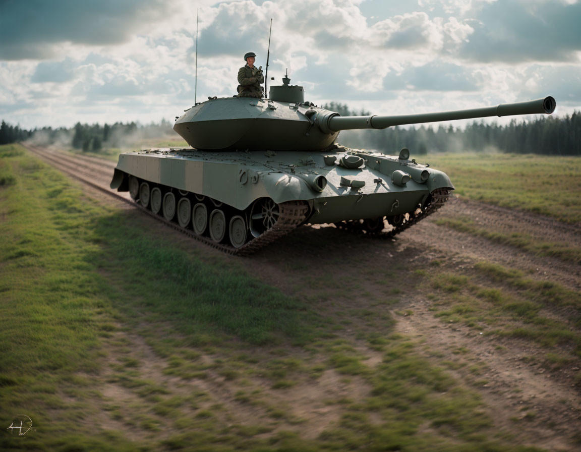 Realistic tank by AI