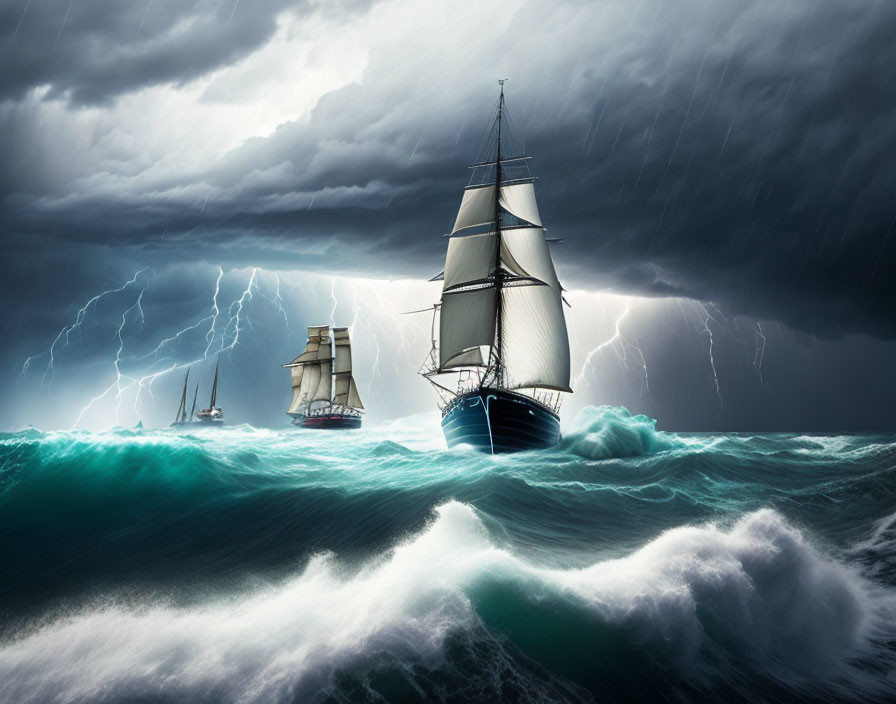 Sailing under the storm....