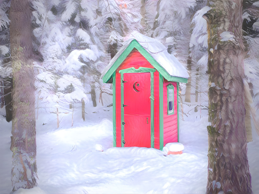 The Outhouse in Winter 