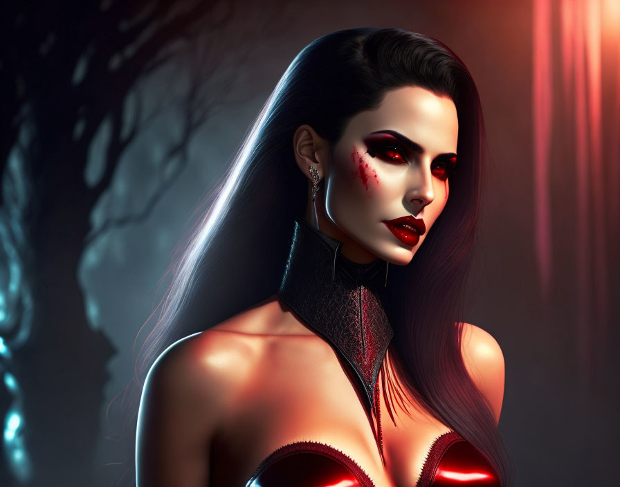Sexy vampire woman