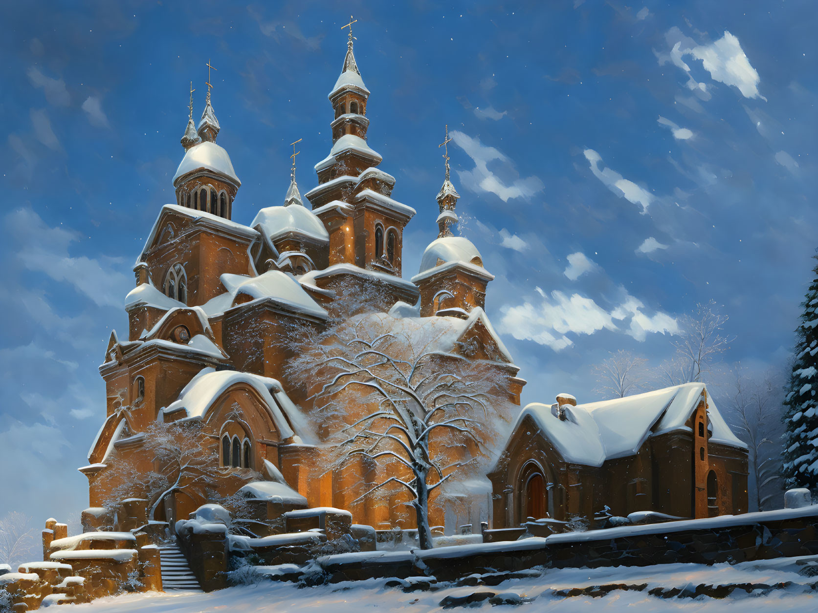 Winter church