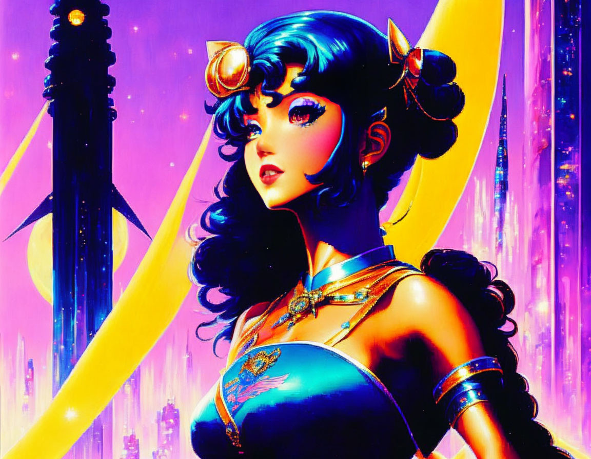 Cyberpunk Tokyo Princess