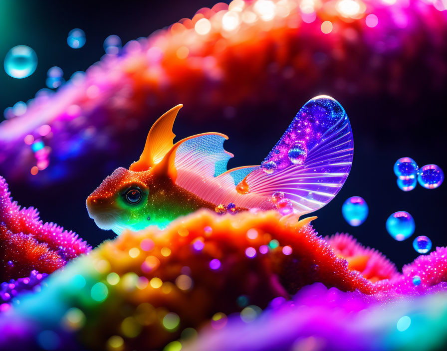 beautiful colored fish