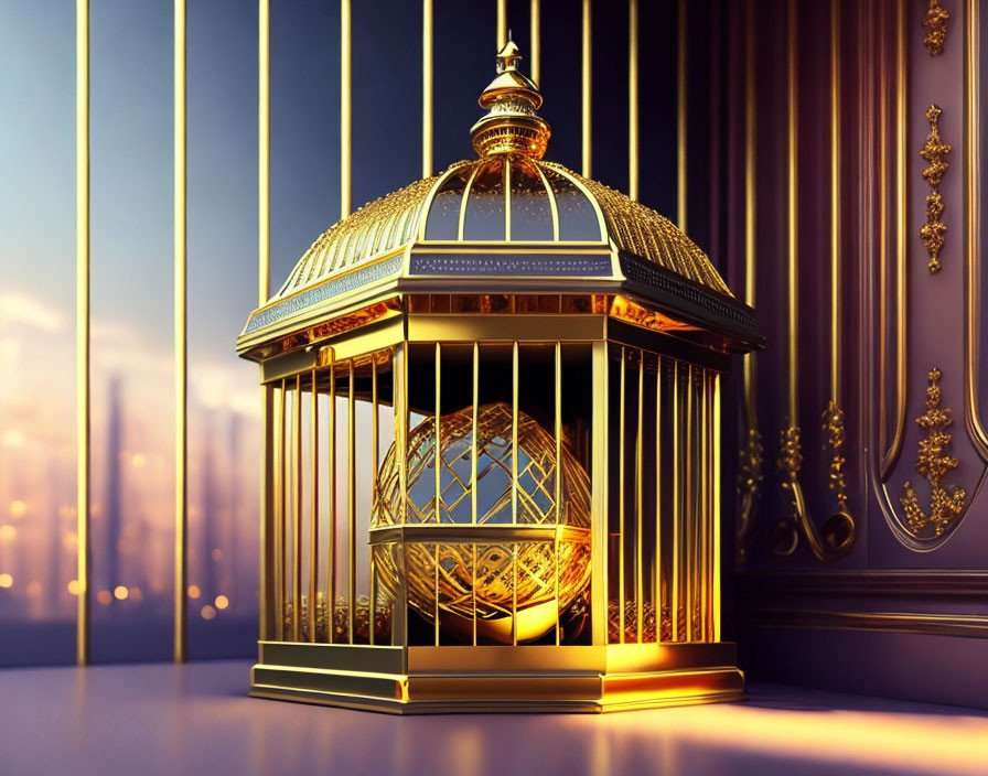 Gold cage Hostage to my feelings
