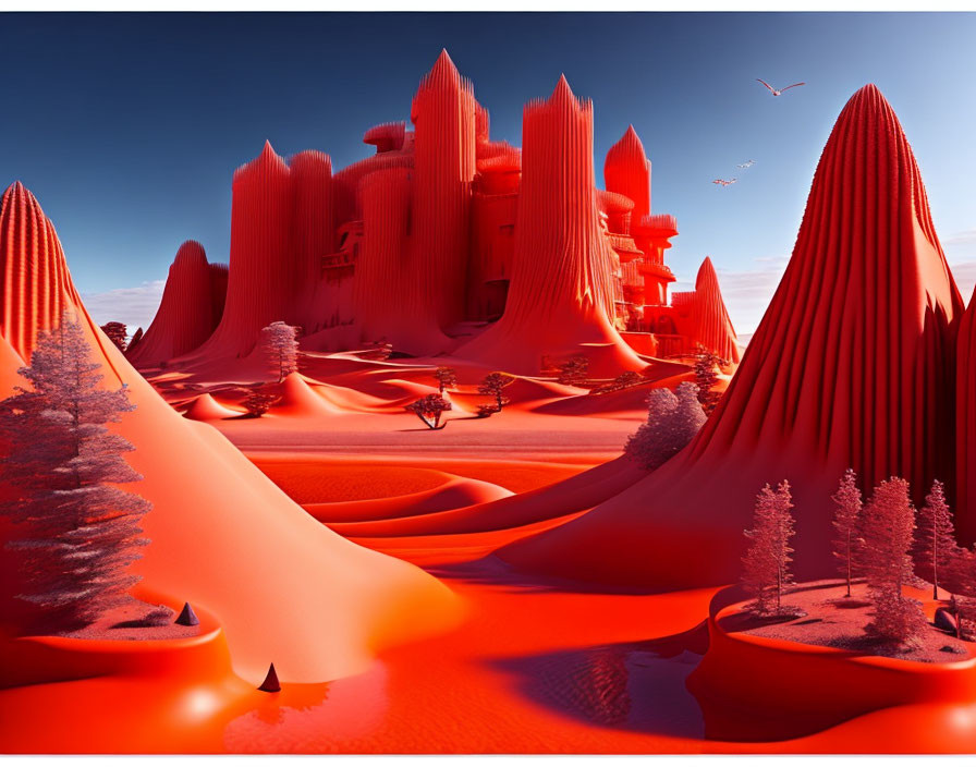 Big castle red desert