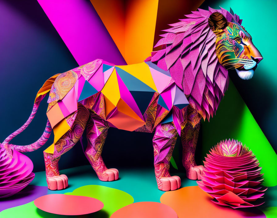 Origami Lion 