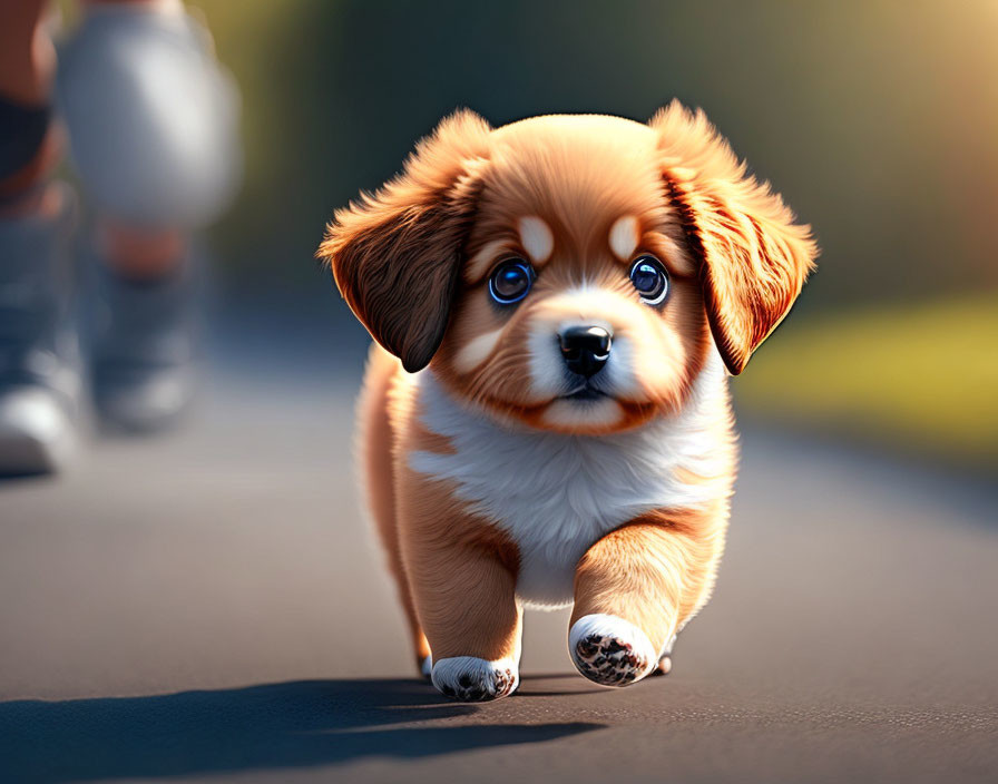 Walking puppy