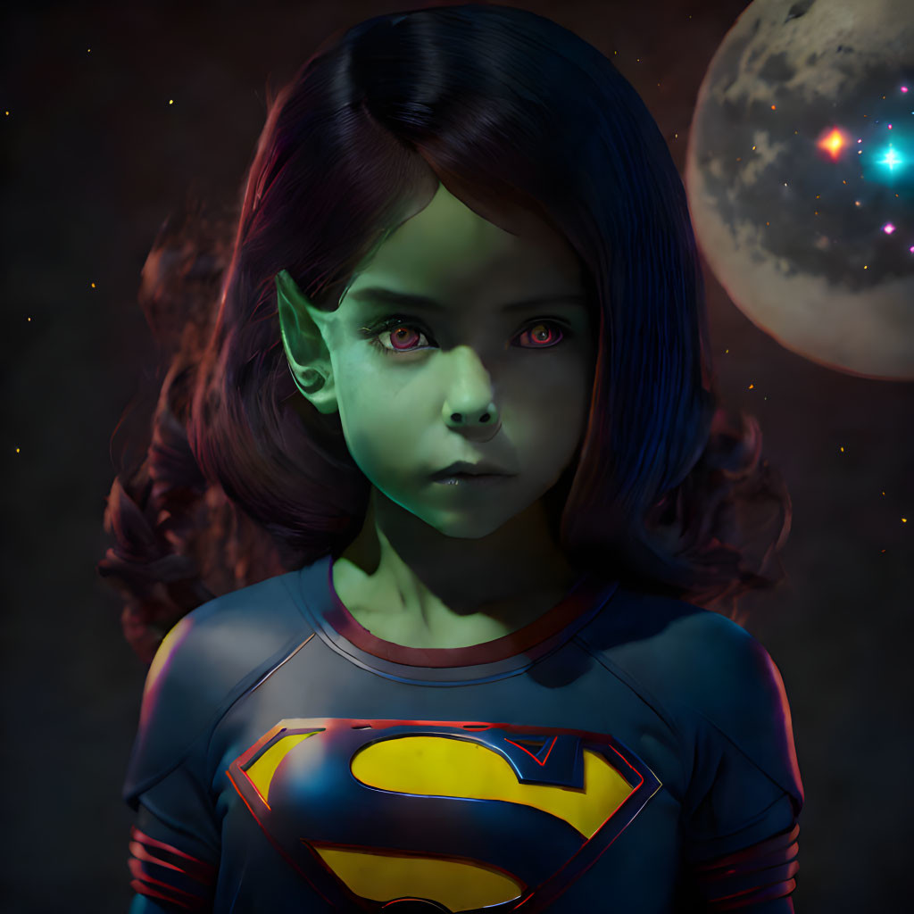 Alien supergirl