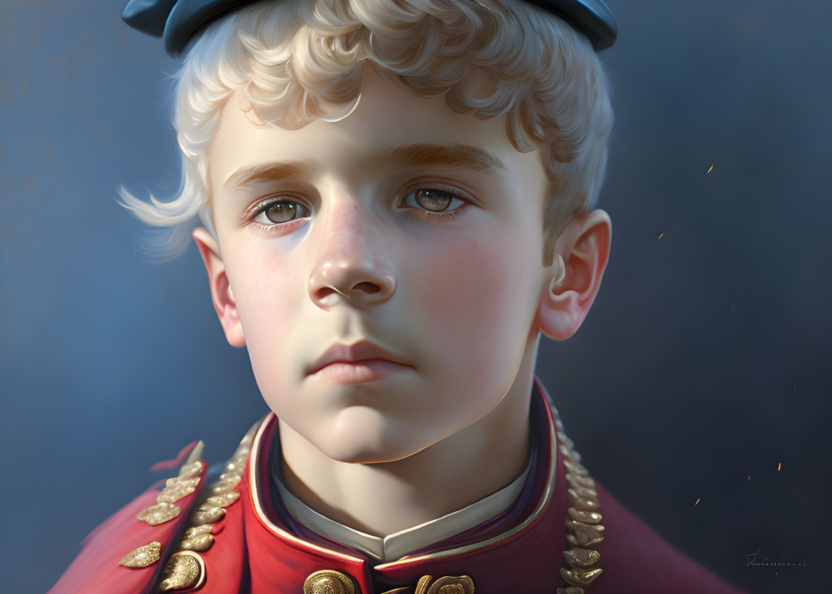 Young napoleonic soldier