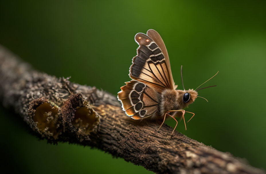 Cute brown moth
