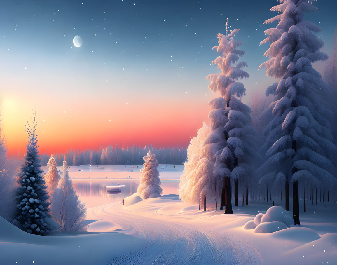  beautiful winter scene 