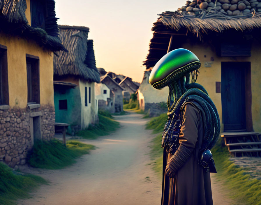 alien in village