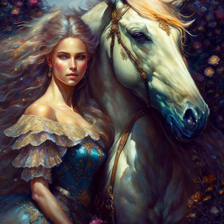 Woman with horse 