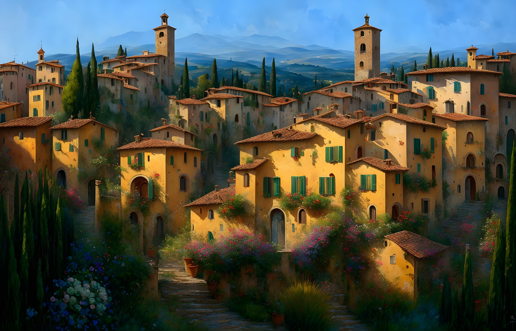 small town in tuscany