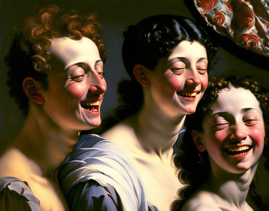 Happiness painted by Caravaggio