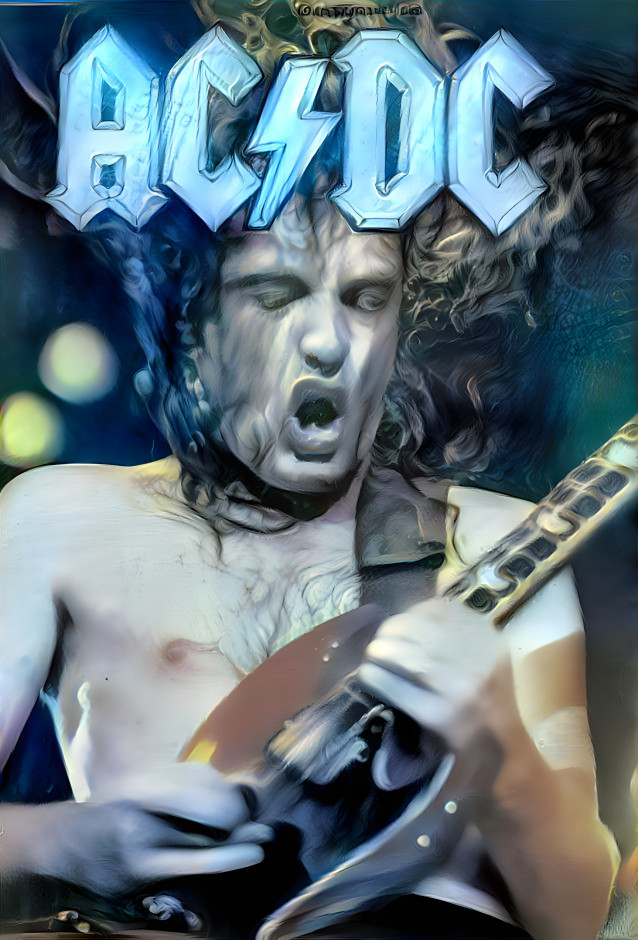 ANGUS YOUNG OF AC-DC