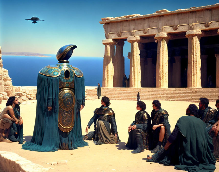 Alien Meeting in Ancient Greece