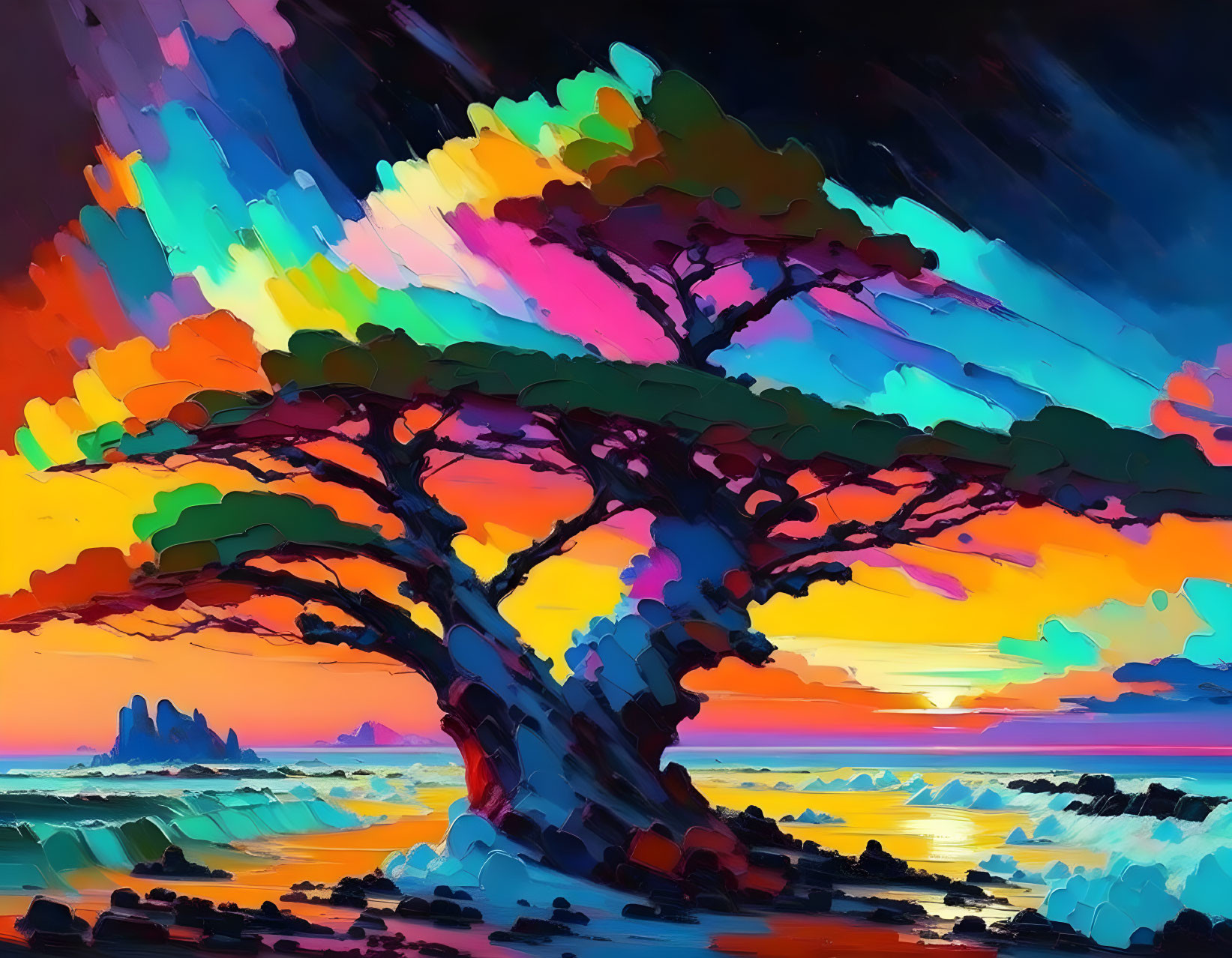 Colourful landscape