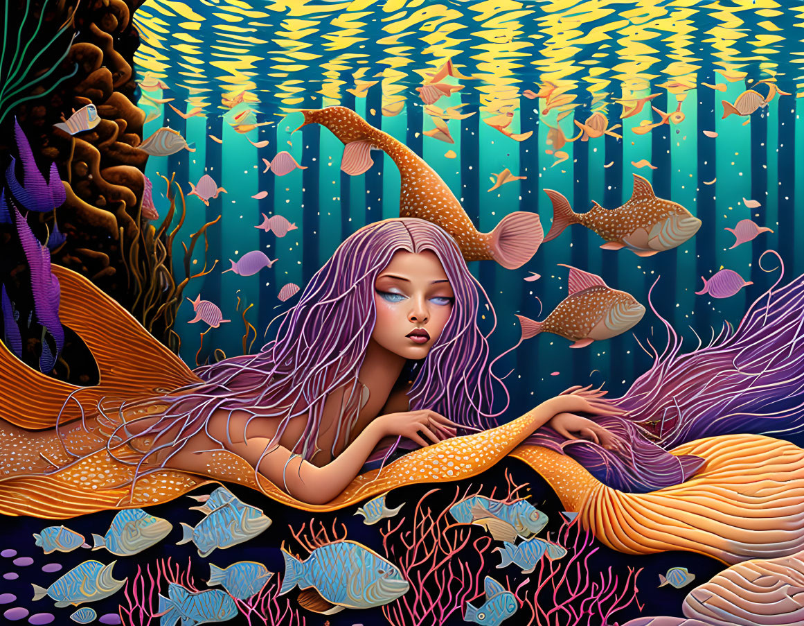 Dreamy face mermaid