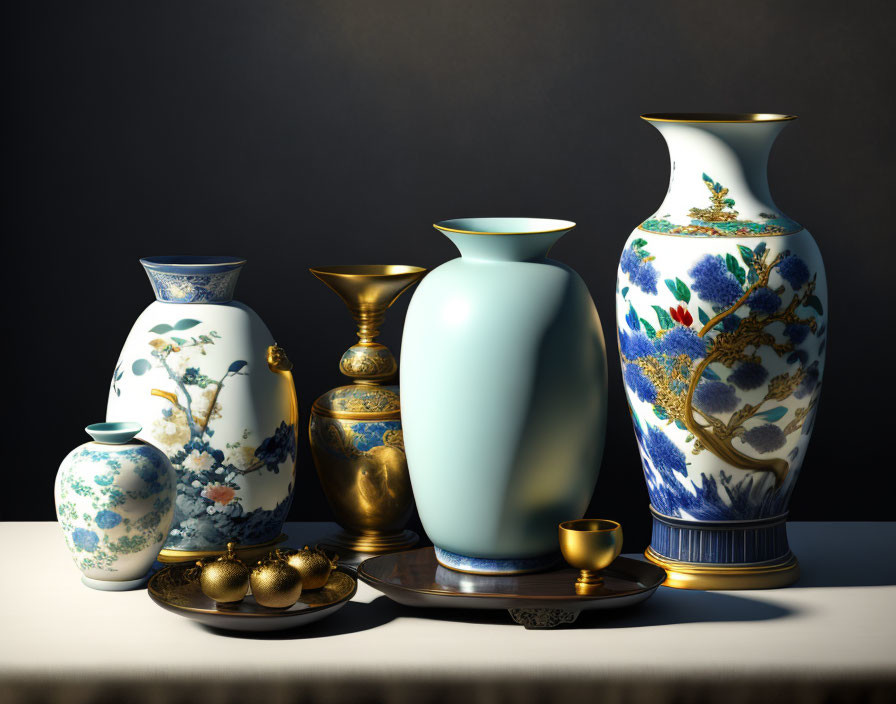Asian Vases I