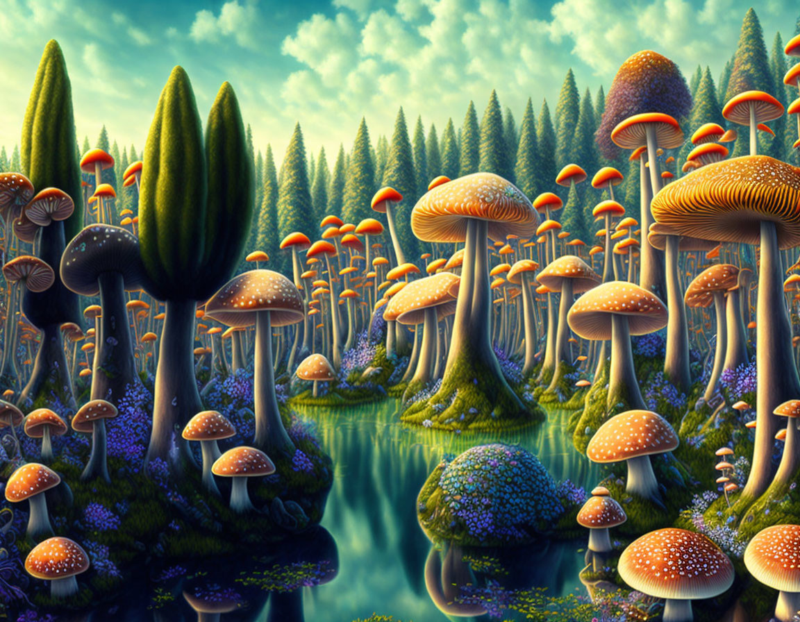 Mushroom forest