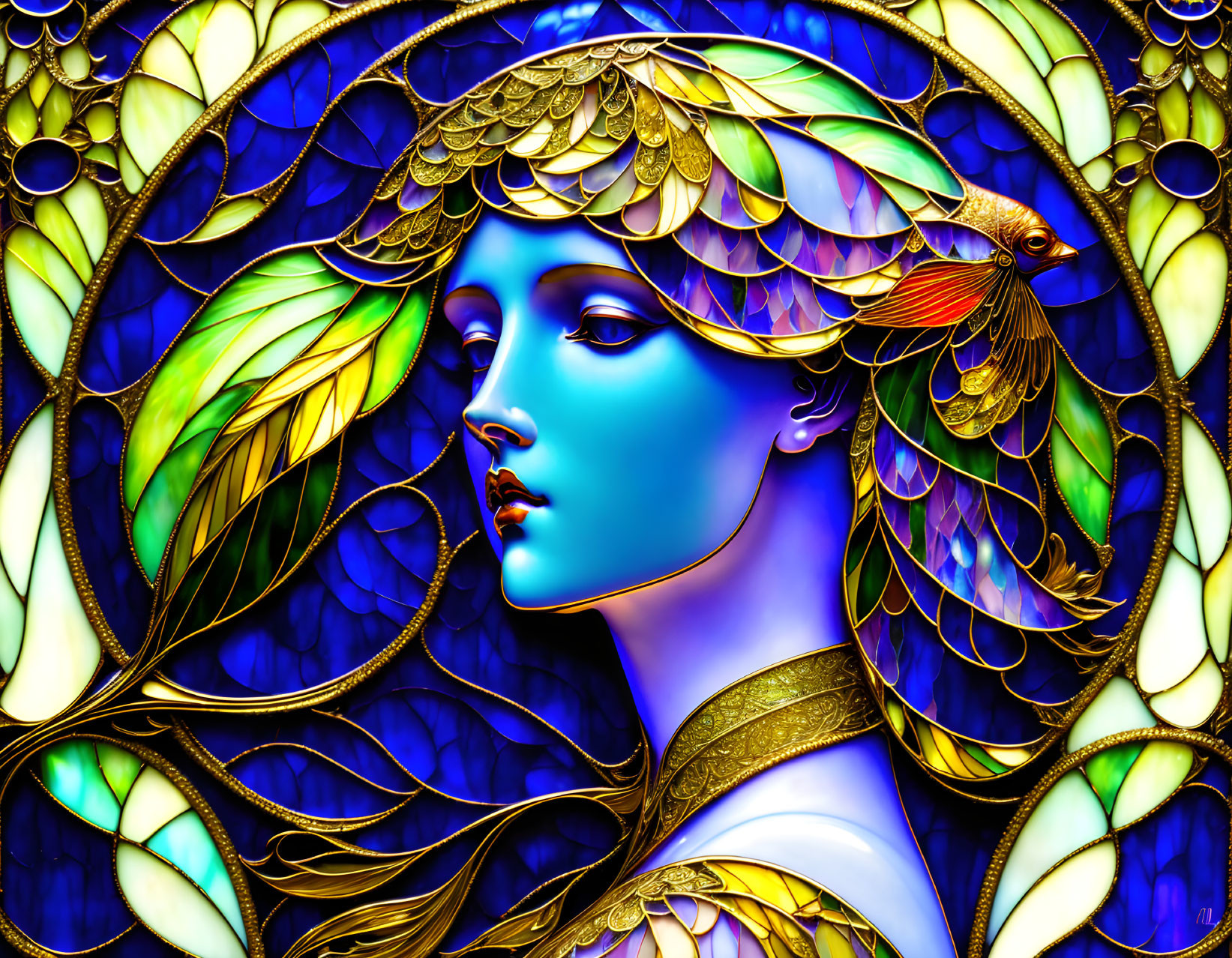 Girl in Stained glass