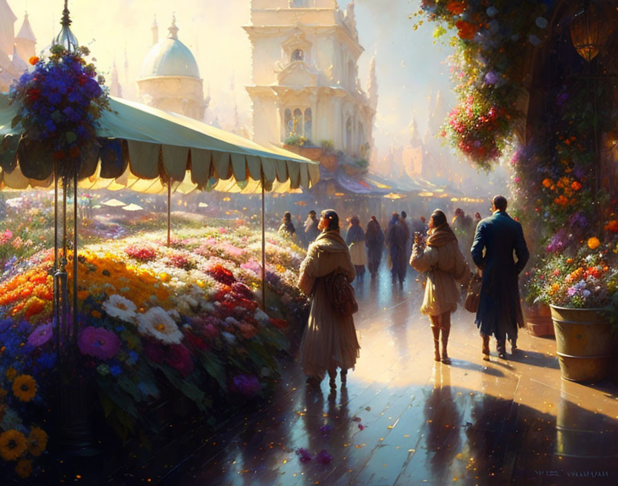 Flower market,