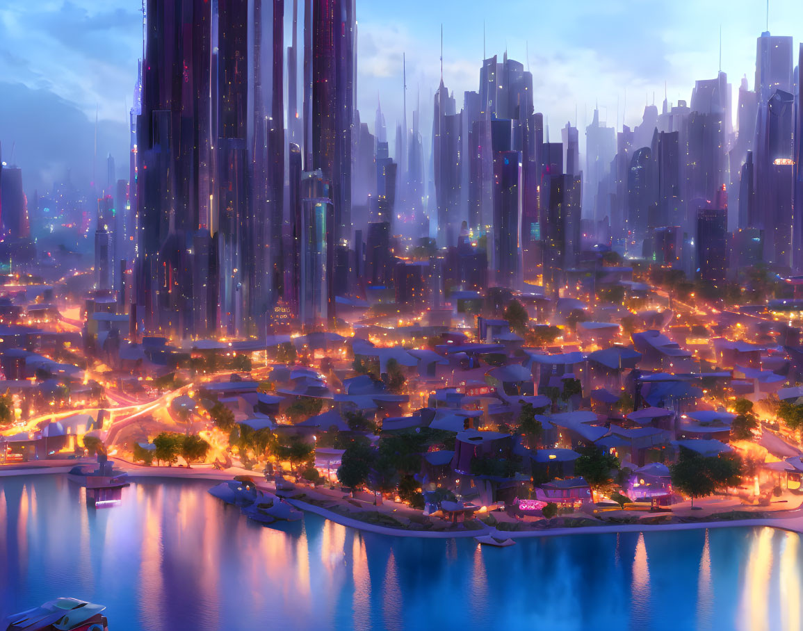 Future bright city