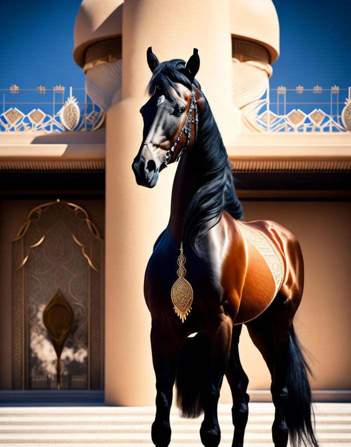 Majestic Arabian stallion