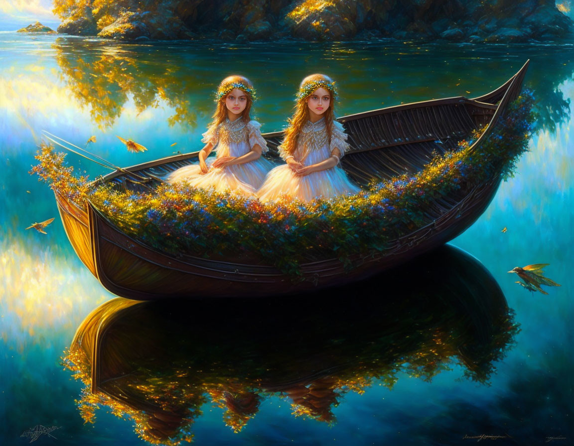 little fairies in the boat