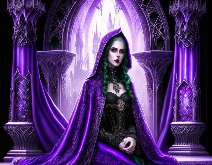 in the royal violet veil