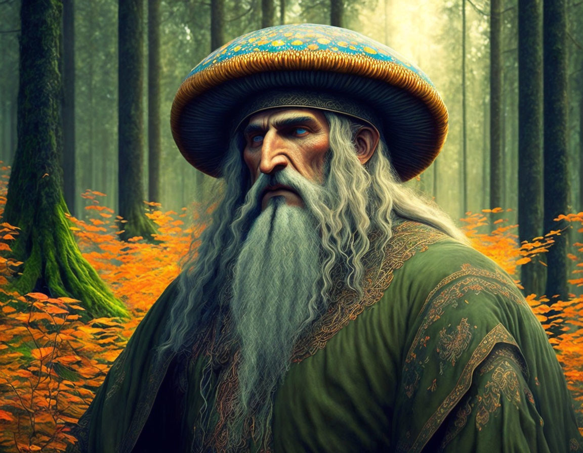 Magic Mushroom Giant Slavic forest Sorrecer