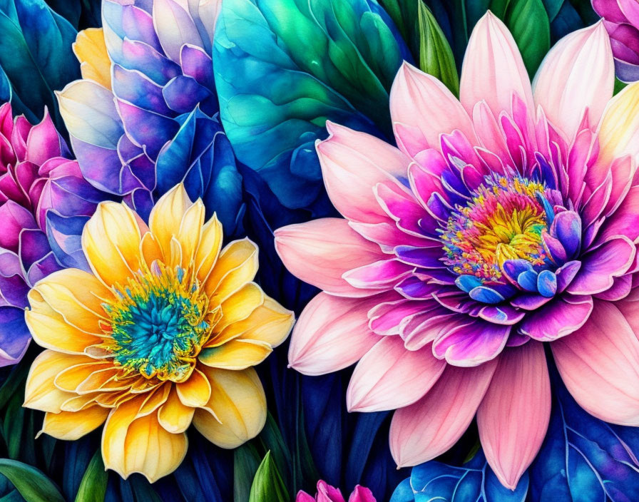 Flowers in Watercolor 