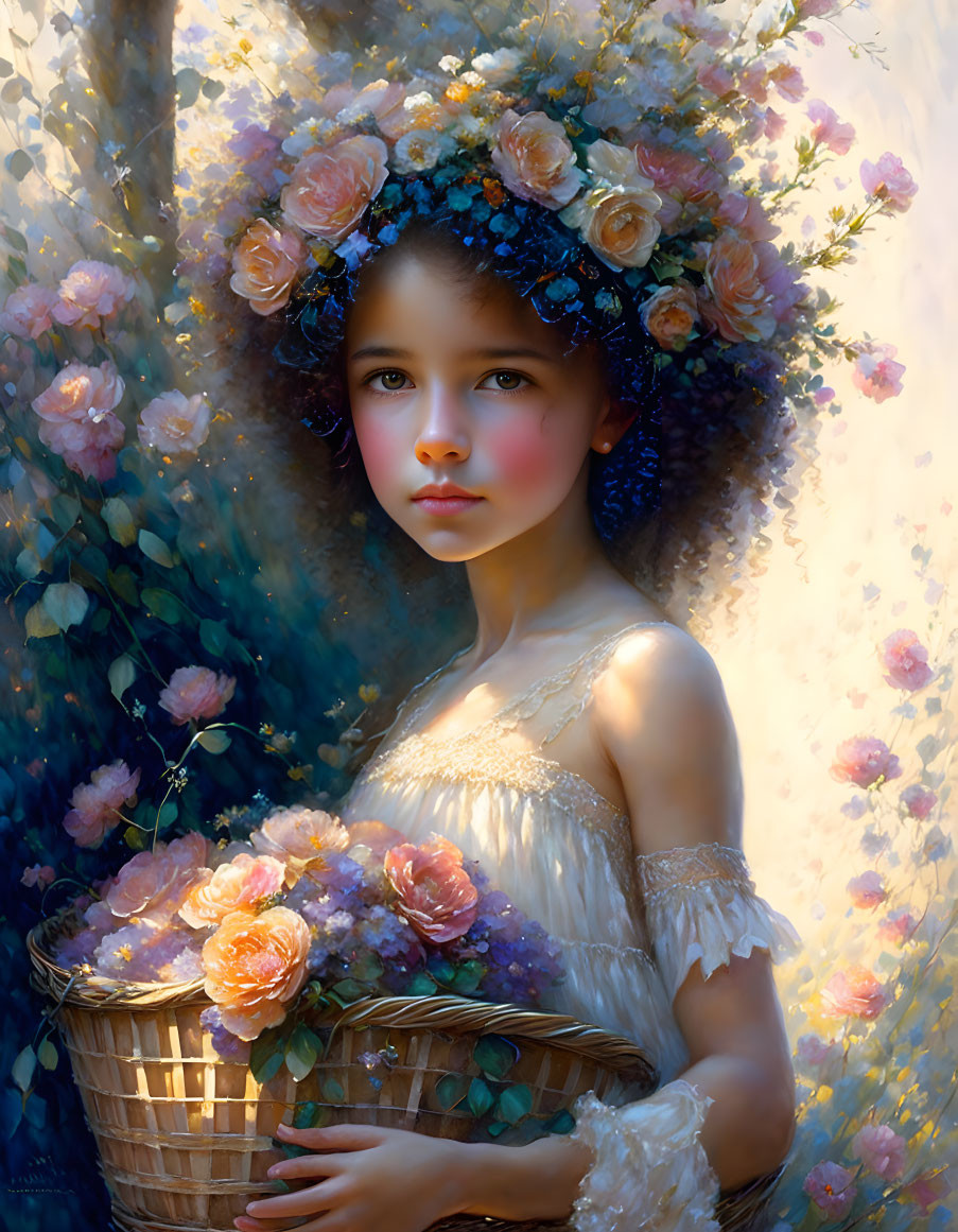 delicate flower girl