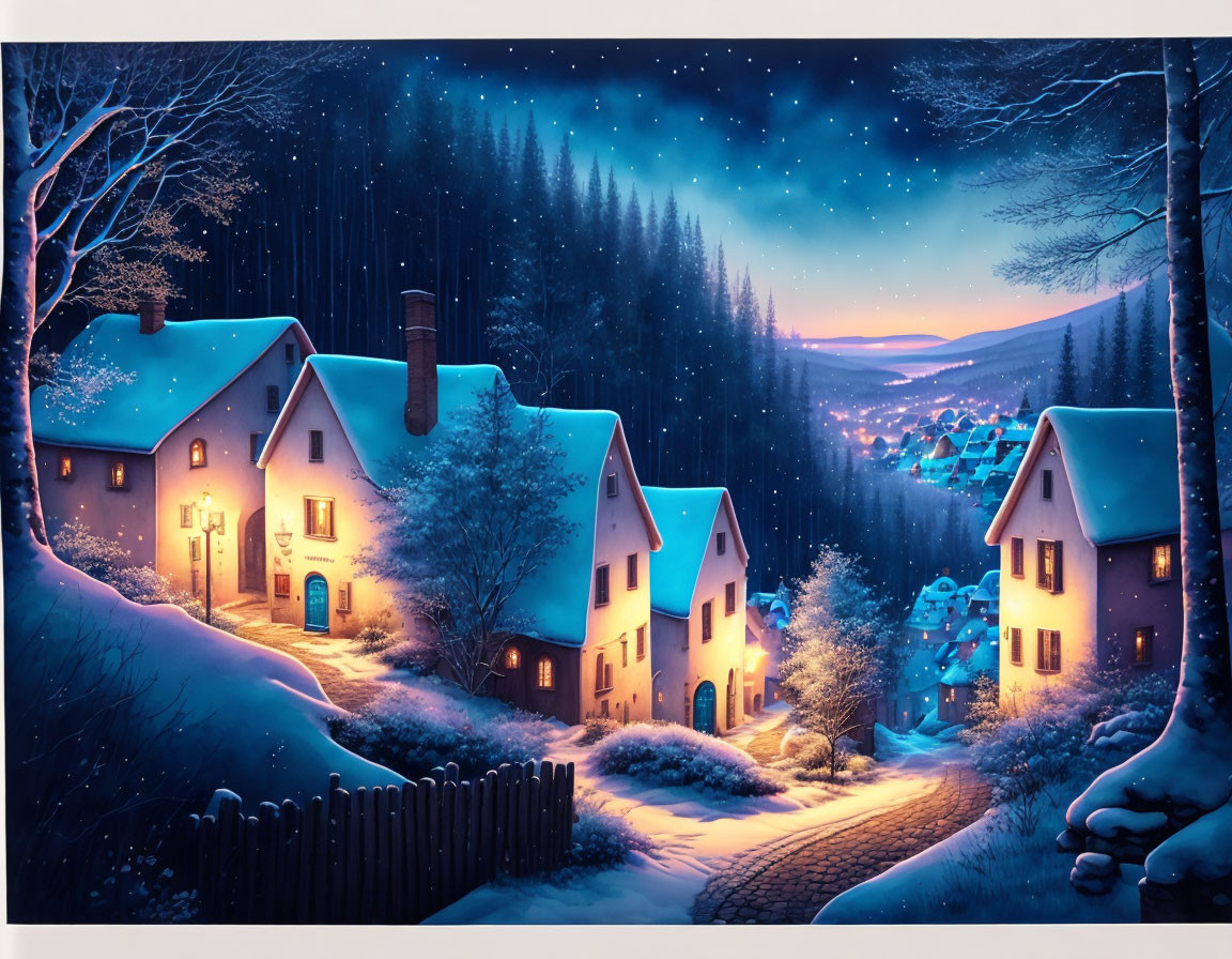 soft snow cottages