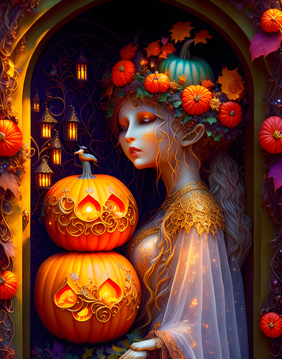 Pumpkin lady