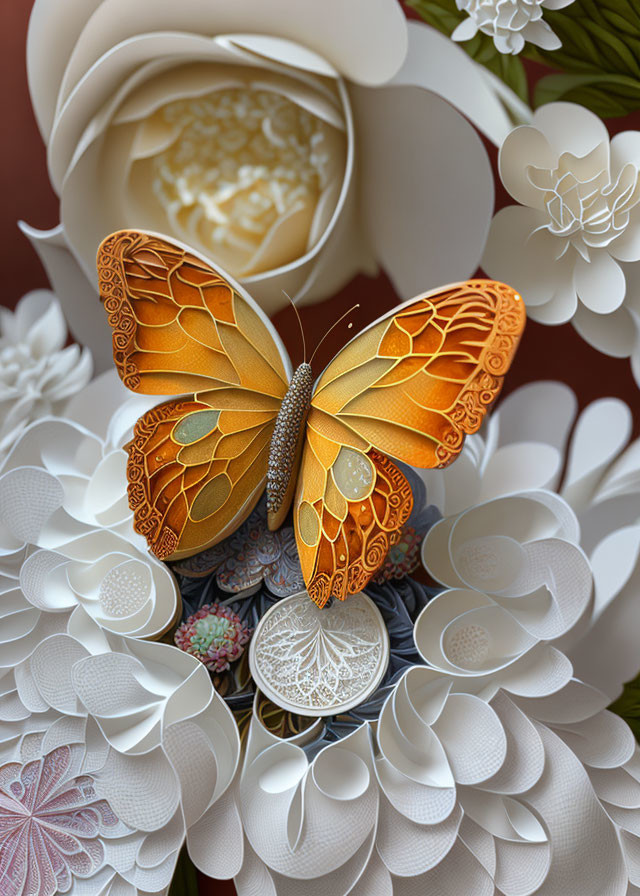 Butterfly on table