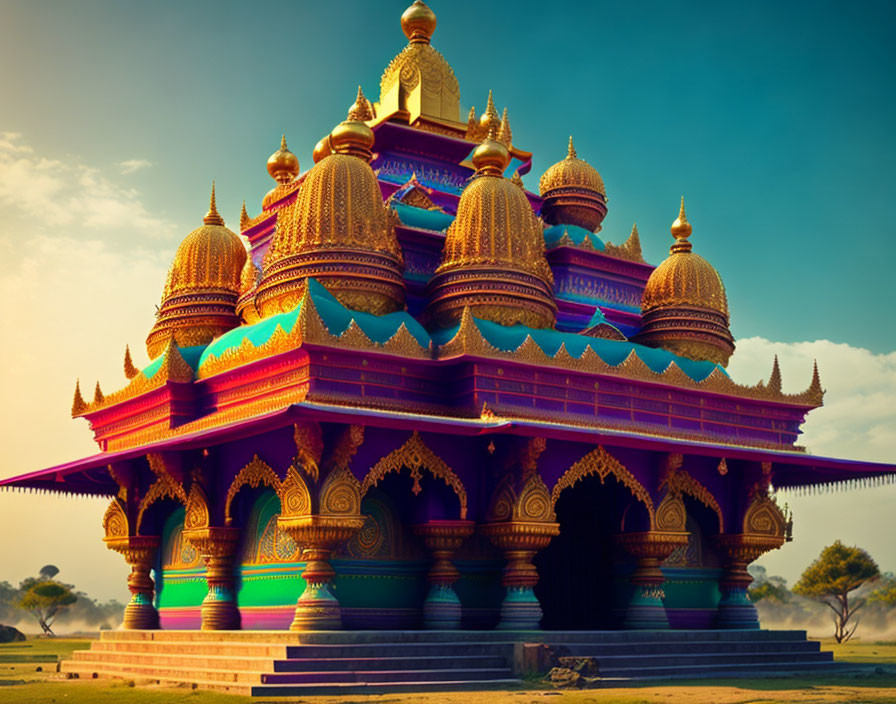 old magical mystical Hindu Temple