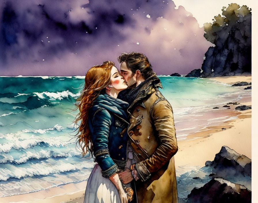 A kiss by the sea