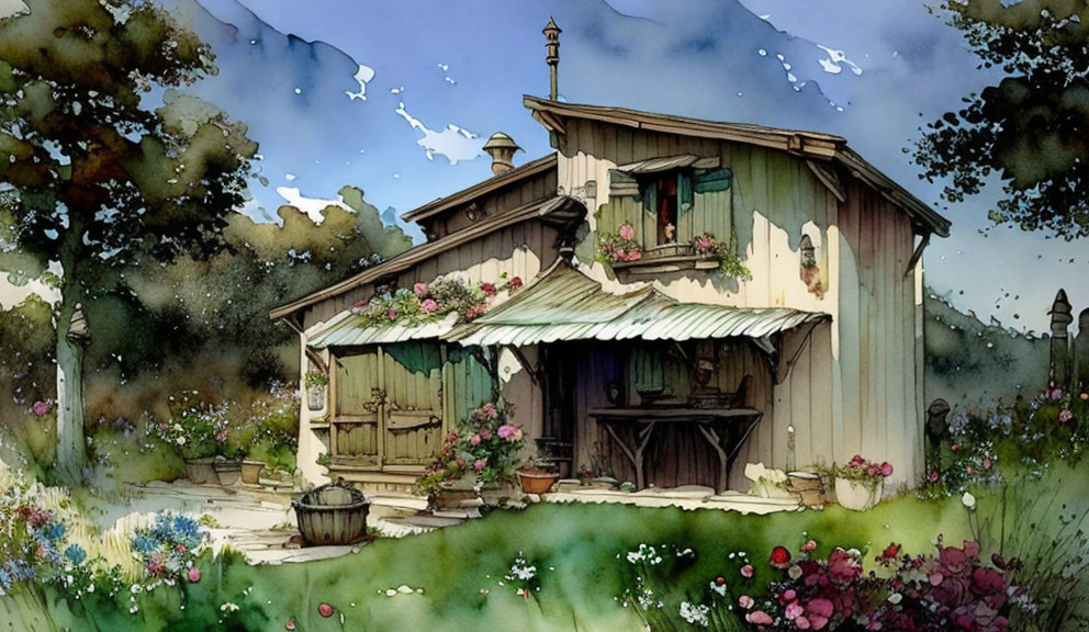 Cottage in the countryside